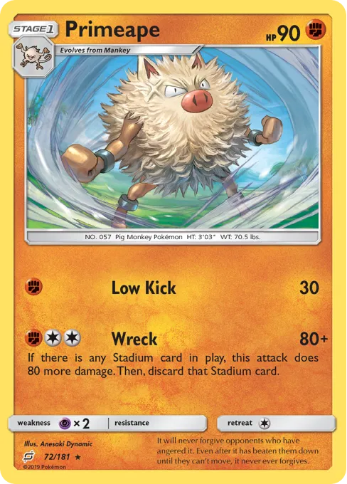 Primeape - Reverse Holo