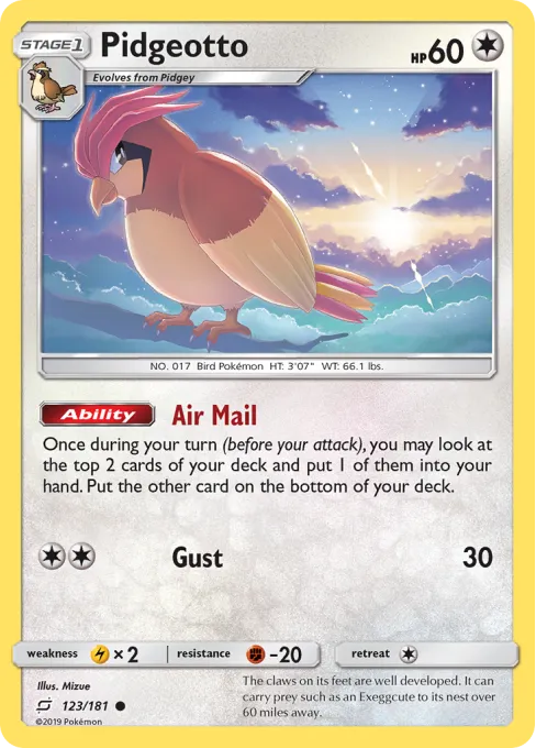 Pidgeotto - Reverse Holo
