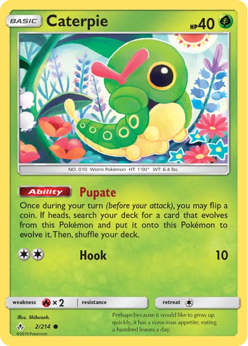 Caterpie - Reverse Holo