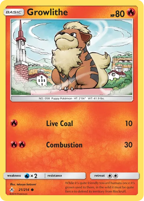 Growlithe - Reverse Holo