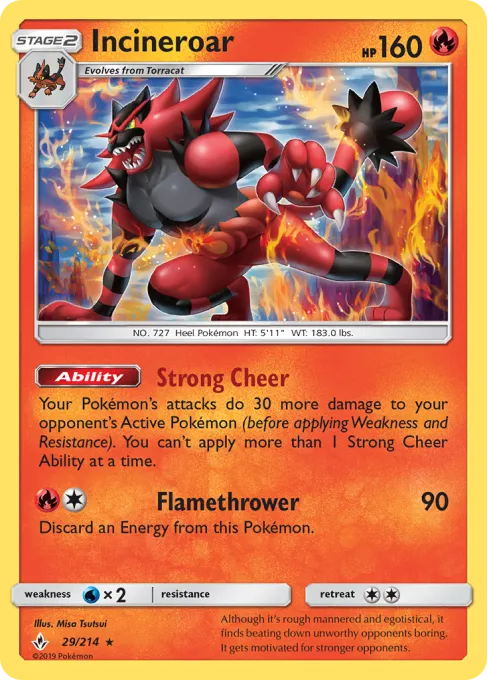 Incineroar - Reverse Holo