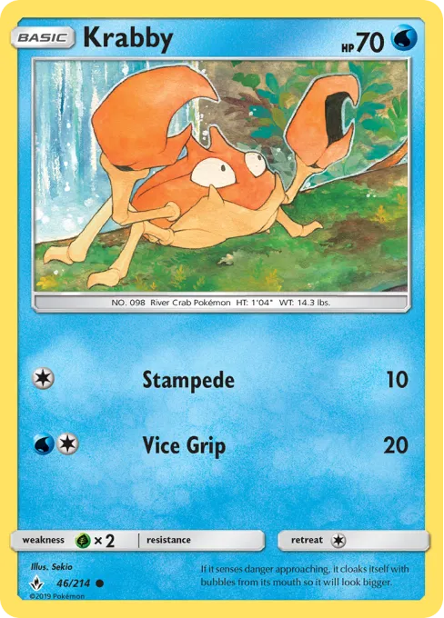 Krabby - Reverse Holo