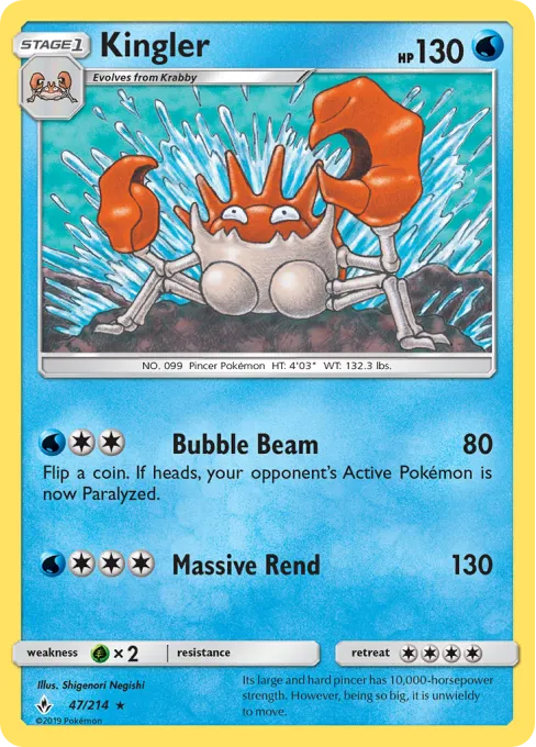 Kingler - Reverse Holo