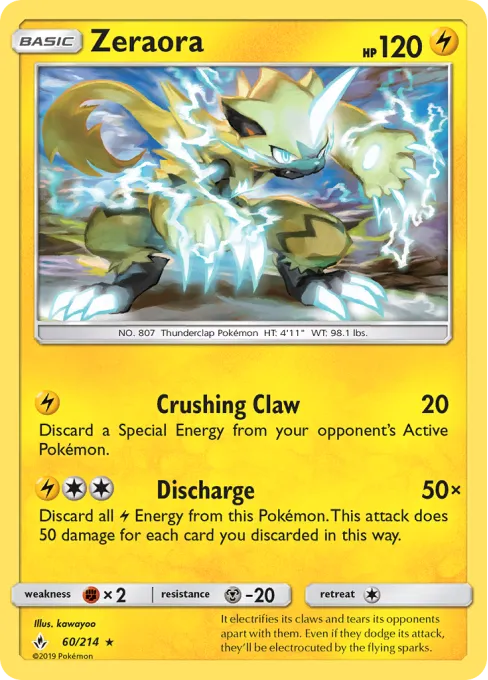 Zeraora - Reverse Holo