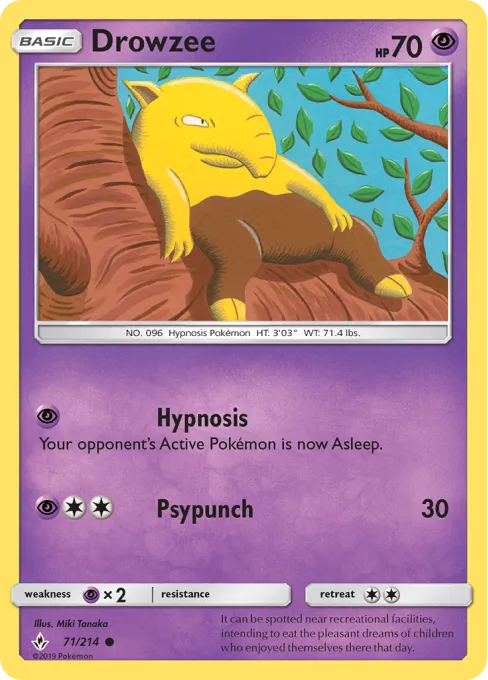 Drowzee - Reverse Holo