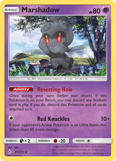 Marshadow - Reverse Holo