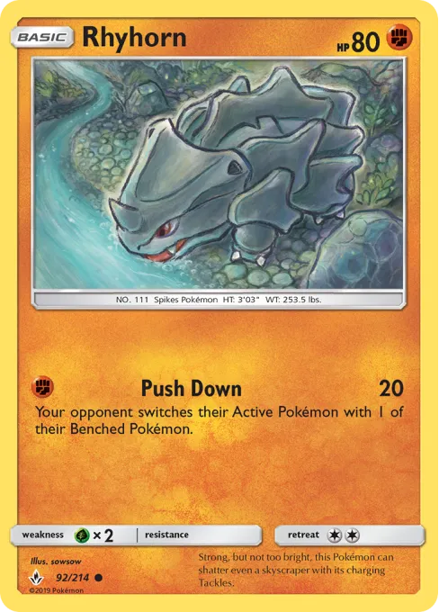 Rhyhorn - Reverse Holo