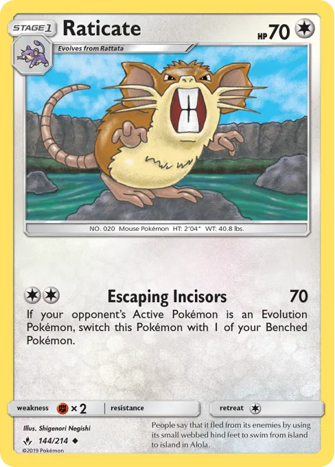 Raticate - Reverse Holo