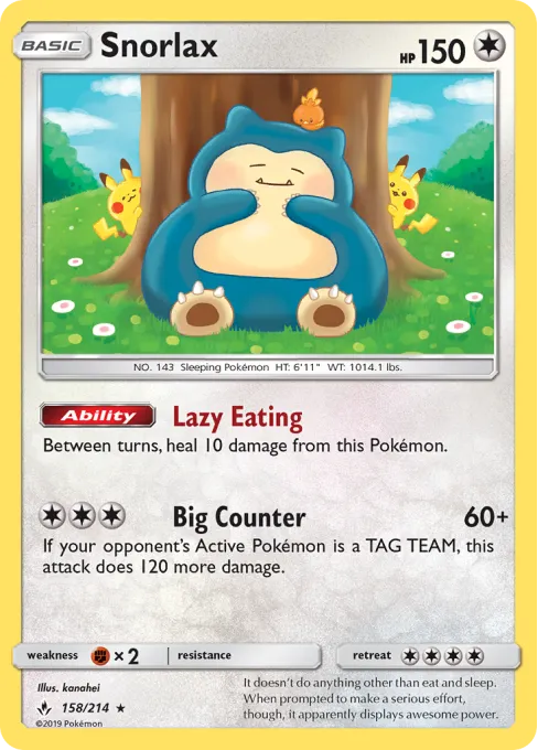 Snorlax - Reverse Holo