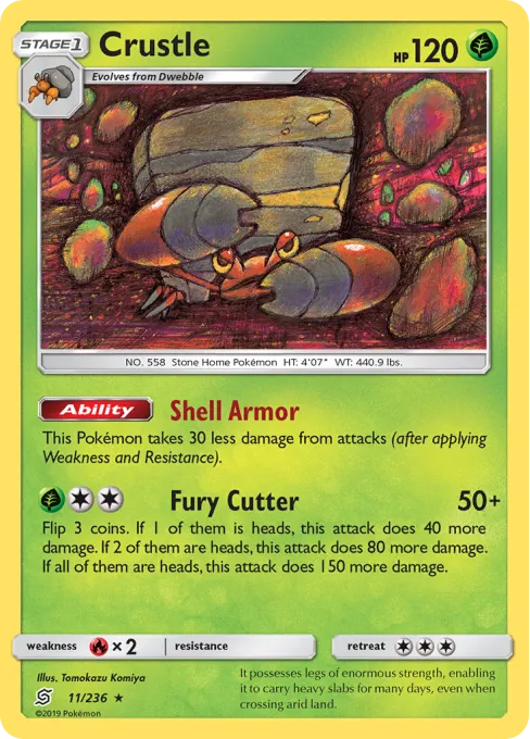 Crustle - Reverse Holo