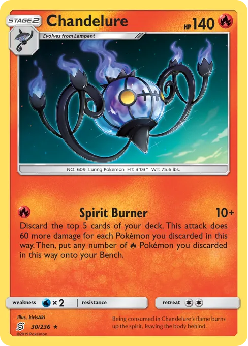 Chandelure - Reverse Holo