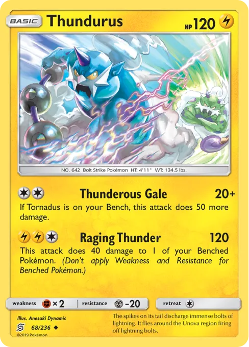 Thundurus - Reverse Holo