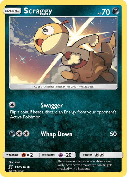 Scraggy - Reverse Holo