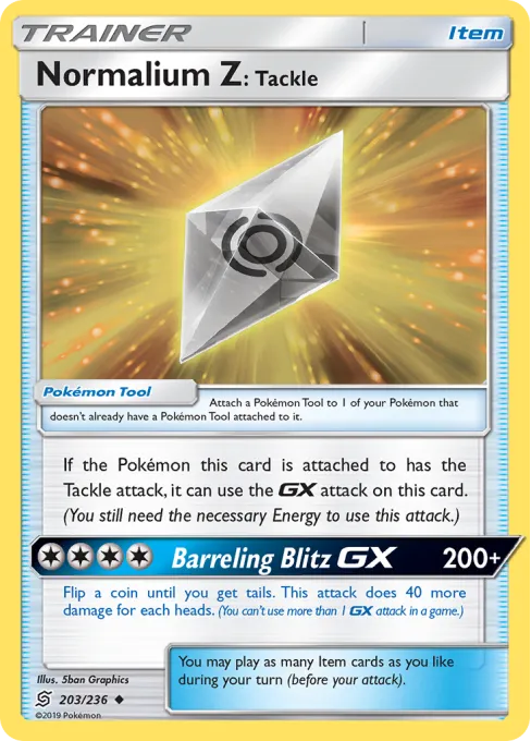 Normalium Z: Tackle - Reverse Holo