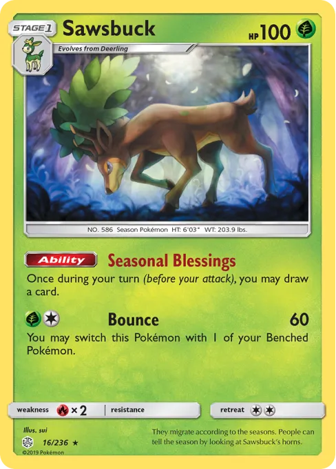Sawsbuck - Reverse Holo