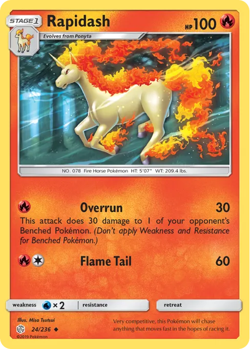 Rapidash - Reverse Holo
