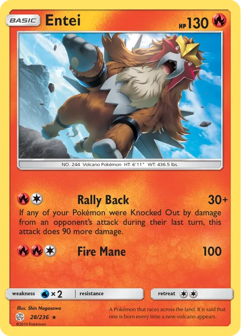 Entei - Reverse Holo