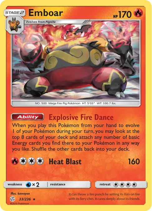 Emboar - Reverse Holo