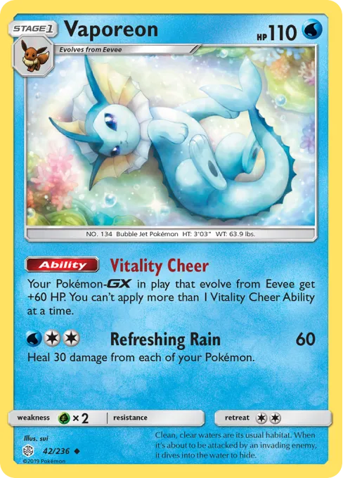 Vaporeon - Reverse Holo