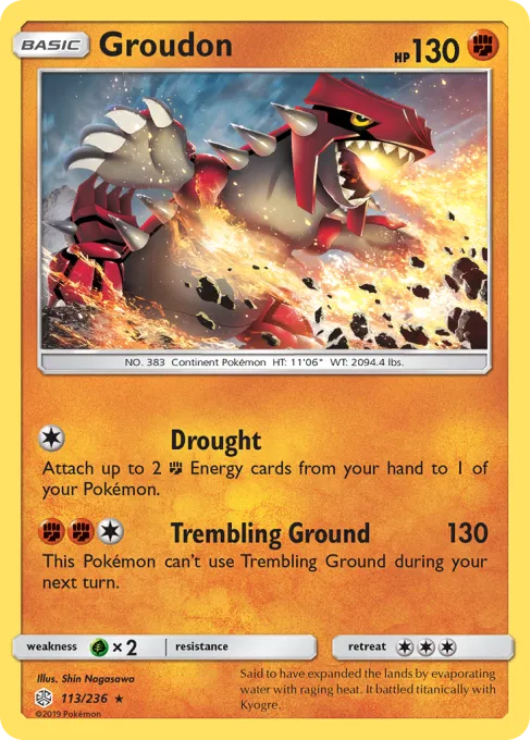 Groudon - Reverse Holo