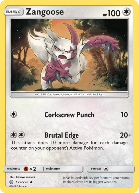 Zangoose - Reverse Holo