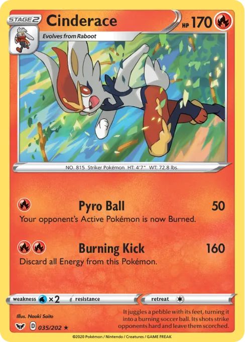 Cinderace - Reverse Holo