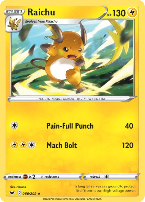 Raichu - Reverse Holo