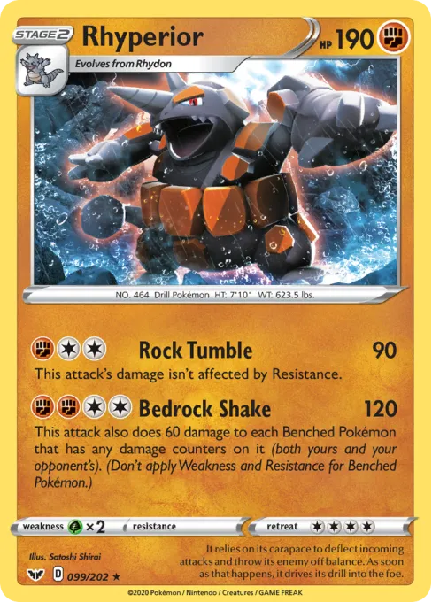 Rhyperior - Reverse Holo