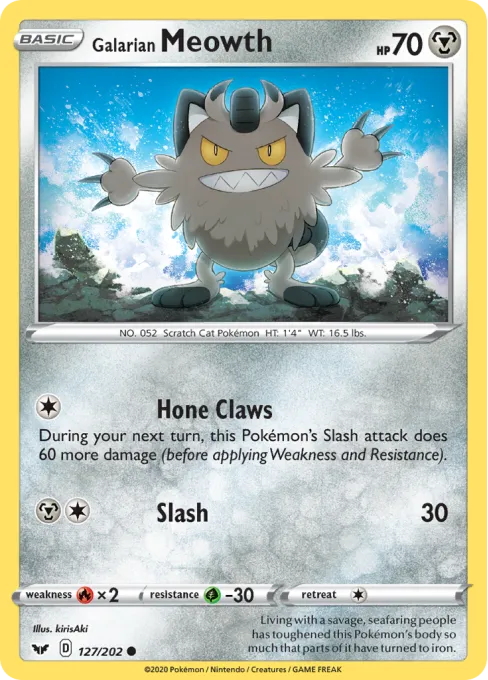 Galarian Meowth - Reverse Holo
