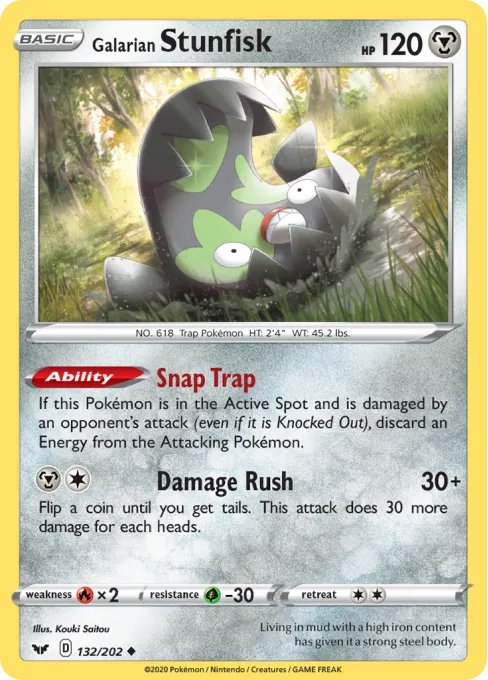 Galarian Stunfisk - Reverse Holo
