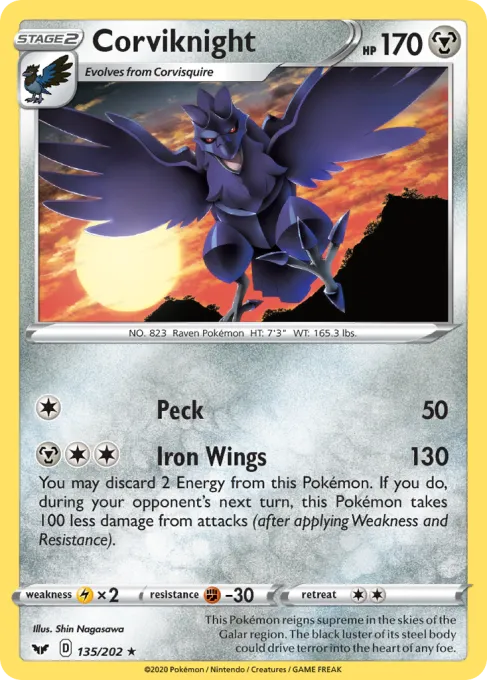 Corviknight - Reverse Holo