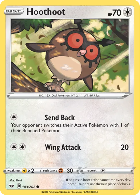 Hoothoot - Reverse Holo
