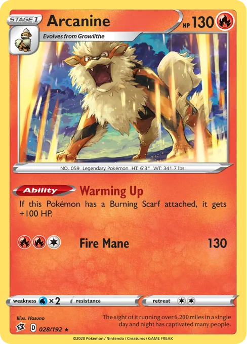 Arcanine - Reverse Holo