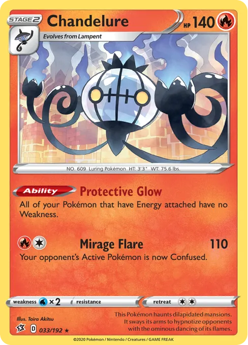 Chandelure - Reverse Holo