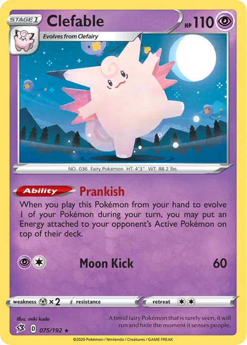 Clefable - Reverse Holo