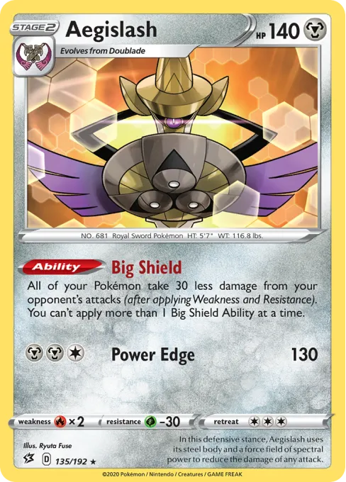Aegislash - Reverse Holo