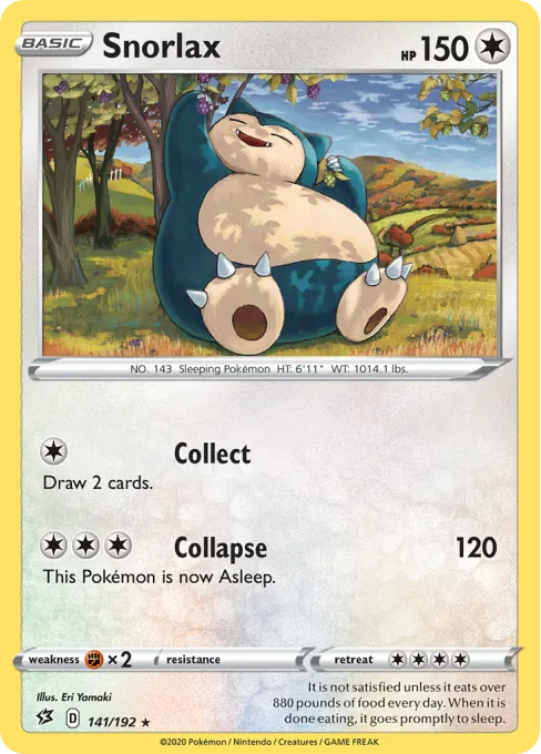 Snorlax - Reverse Holo
