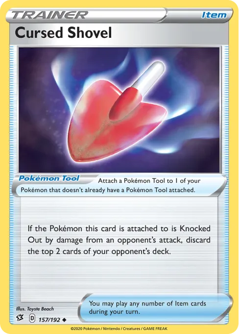 Cursed Shovel - Reverse Holo