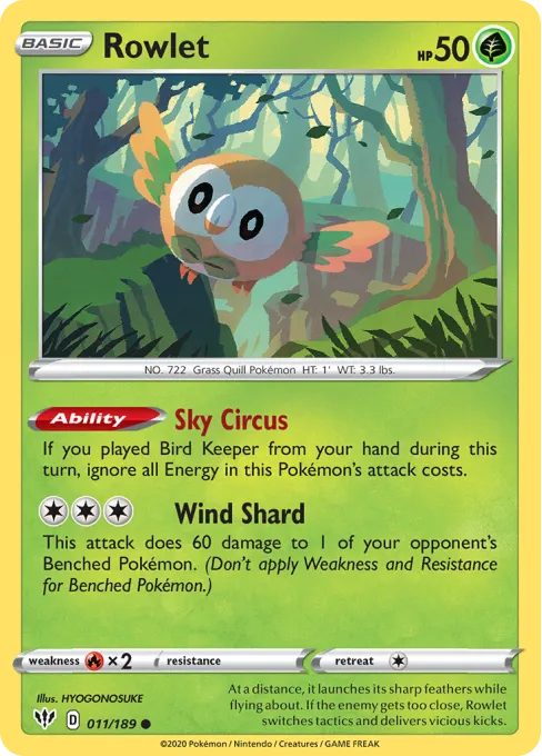 Rowlet - Reverse Holo