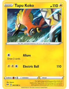 Tapu Koko - Reverse Holo