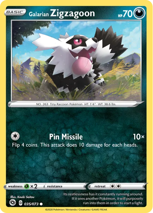 Galarian Zigzagoon - Reverse Holo