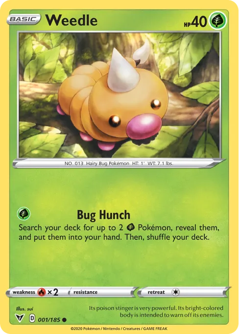 Weedle - Reverse Holo