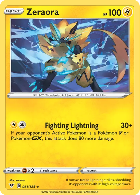 Zeraora - Reverse Holo