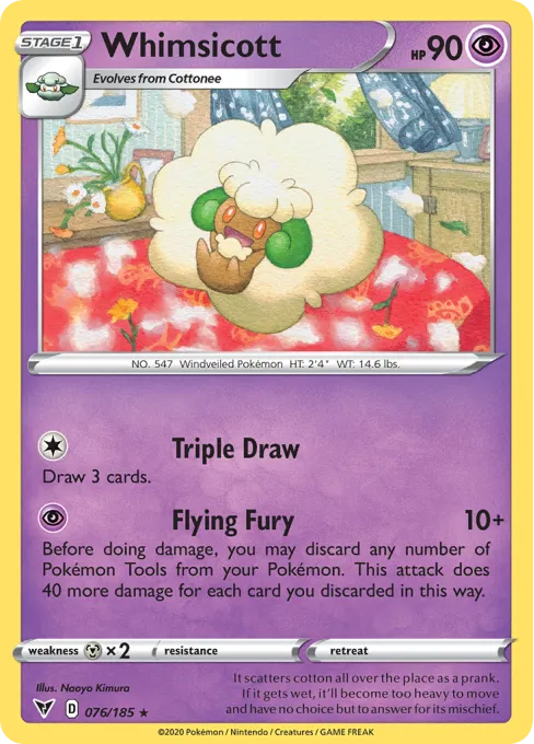 Whimsicott - Reverse Holo