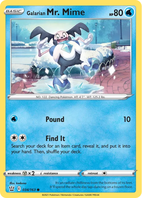 Galarian Mr. Mime - Reverse Holo