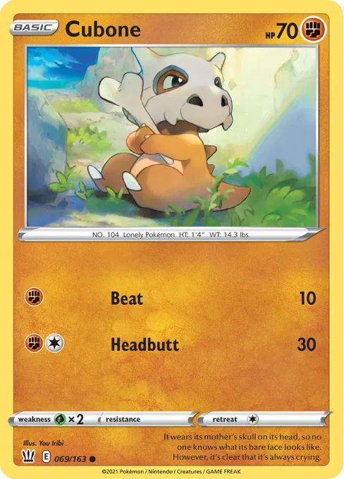Cubone - Reverse Holo