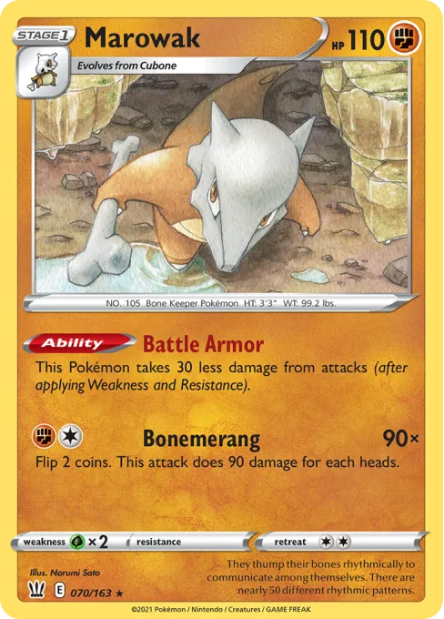 Marowak - Reverse Holo