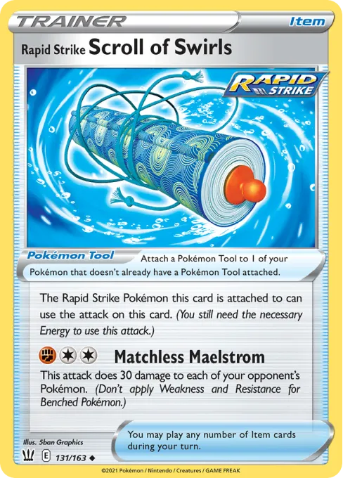 Rapid Strike Scroll of Swirls - Reverse Holo