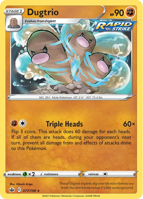 Dugtrio - Reverse Holo