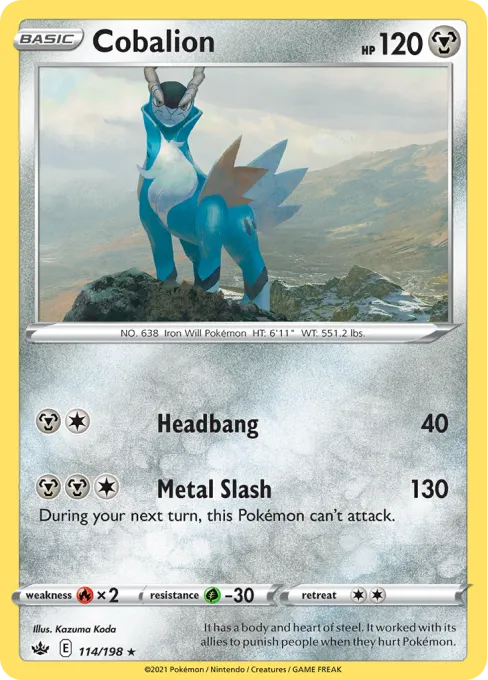 Cobalion - Reverse Holo